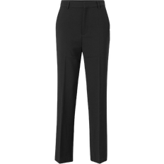 Gina Tricot Straight Regular Trousers - Black