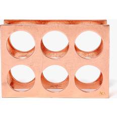 Rose Gold Wine Racks Fairmont Park Okmulgee 6 Bottle Tabletop/Countertop Bottle - Rose Gold (23 cm H x 33 cm W x 14 cm D) Wine Rack