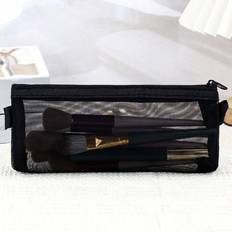Makeup Cases Shein PC Black Mesh Love Transparent Makeup Brush Lipstick Makeup Storage Bag