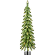 Pre-Lit Artificial Pencil 3 ft - Green