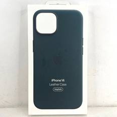 Apple iPhone 14 Mobiletuier Apple Genuine apple leather case w/magsafe for iphone 14 forest green mpp53fe/a
