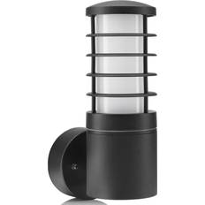 Dakota Fields Garvey LED Outdoor Sconce - Black (23.5 cm H x 8.5 cm W x 14.5 cm D) Wall light