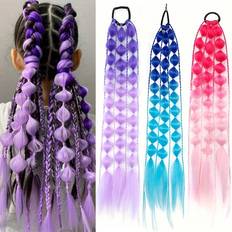 Real Hair Ponytails Shein Womens Yaki Straight Bubble Ponytail Extensions With Tie Ombre