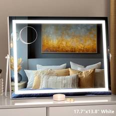 Hasipu X LED Lighted Mirror With Dimmable Lighting Color Smart Touch Ideal For Bedroom Dressing Room Living Room Hotel Barber Shop Great Mothers Day G