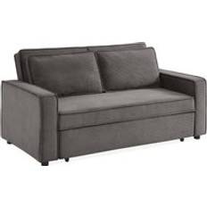Sweeek 3-Seater Corduroy Bed Chill Grey 172.5 x 91.5 x 88.5 cm Sofa