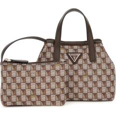 Guess Ruskea Kassit ja ostoskassit Guess Damenhandtasche G Wave Mini Tote Marron