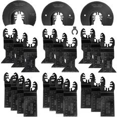 Power Tool Accessories WORKPRO 23-Piece Metal/Wood Oscillating Saw Blades Set for Quick Release Multitool, Blades for Dewalt, Craftsman, Ridgid, Milwaukee, Rockwell, Ryobi and More