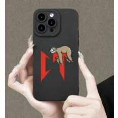 Shein 1pc New Design Slouchy Sloth Pattern Phone Case Compatible With IPhone 15 Pro Max/11/12/13/14 Plus, XR/7/8 Plus Protective Cover