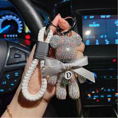Wallets & Key Holders RYWOLT Metal Bear Pendant Keychain
