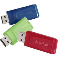 Memory Cards & USB Flash Drives Verbatim Pe 4gb store 'n' go(r) usb flash drives, 3 pk Red 7.1
