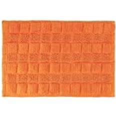 Relaxdays Bath Mat Cotton 60 x 40 cm Rectangular Orange