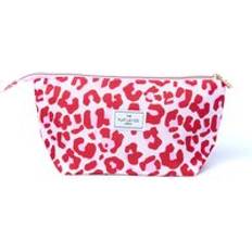 Multicolour Toiletry Bags & Cosmetic Bags The Flat Lay Co. Essential Pouch in Pink Leopard