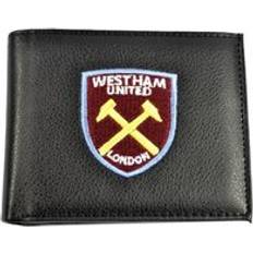West Ham United F.C. Embroidered Bi-Fold Wallet - Black