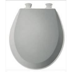 ComfortCreator 14.375 in.W Lift-Off Round Closed Front Toilet Seat Ice Grey