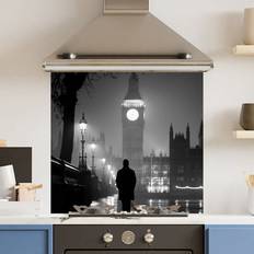 Choose Your Print Choose Your Print Toughened Glass Kitchen Splashback 70 x 65 cm Monochrome Bigben Splash Guard