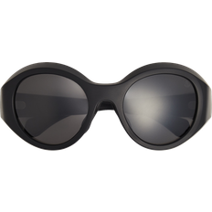 Moncler Futuro Unisex Oval Sunglasses - Matte Black