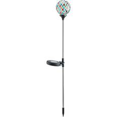 B&Q Garden Decorations B&Q Solar Mosaic Globe Stake Light H75 x 9 cm Colourful One Size
