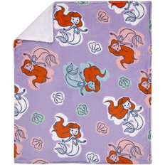 Purple Baby Blankets Disney Collection Ariel The Little Mermaid Baby Blanket, One Size, Purple (One Size)