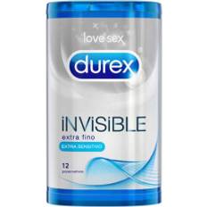 Sexleksaker Durex Invisible Extra Thin Condoms 12 Unit