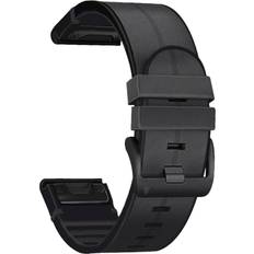 Tech-Protect Universal Garmin 26mm QuickFit Rem Silikone Rem - Sort