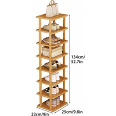 Shein MuilTiers Vertical Wood Narrow Small Organizer Shoe Rack