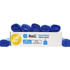 Reli. SuperValue 16-25 Gallon Recycling Bags 240 Count Blue Trash Bags