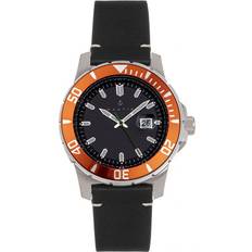 Dive Pro 200 Leather-Band w/Date Orange One Size