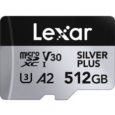 LEXAR Professional SILVER PLUS UHS-I V30 microSDXC Card with SD Adapter 512GB