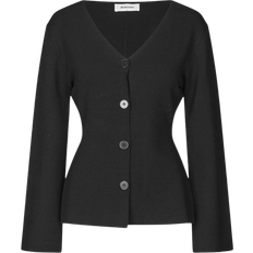 L - Polyamid Cardigans Modström Kaito Cardigan - Black