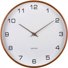 Karlsson Acento White/Brown Vægur 40cm