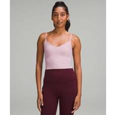 Nylon Tops Lululemon Align Cropped Cami Tank Top Light Support, A/B Cup Rose Blush