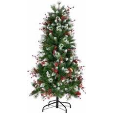 Christmas Trees on sale so SO Lisbon Pine Artificial with Berries and Cones 180 x 88 x 88 cm - Multi Christmas Tree