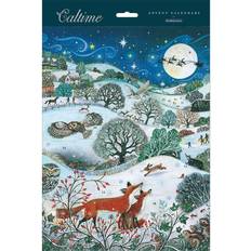 Traditional advent calendar countryside scene exclusive 325mm x 245mm 24 doors