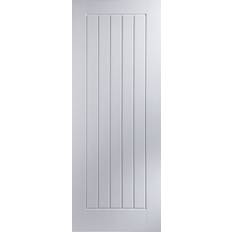 Internal doors B&Q Unglazed Cottage White Woodgrain Effect Internal 1981 mm 762 mm (T) Interior Door (x)