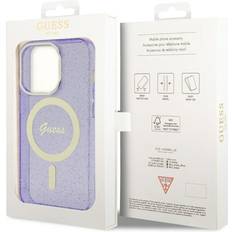 Guess Glitter Gold MagSafe Fodral för iPhone 14 Pro