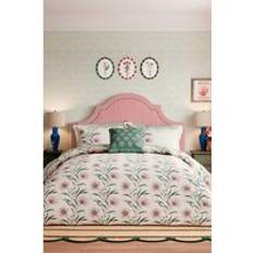 Sanderson Catherinae Double Set 200 cm x 200 cm in Fuchsia Duvet Cover Pink, White