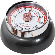 Zassenhaus Kökstimers Zassenhaus Speed Ø 7 cm x 3 Anthrazit Metallic Ohne Batterien Edelstahl-Gehäuse Eieruhr Magnetisch 55 min Mechanisch Einstellbar Küchen-Timer