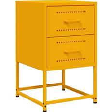 Yellow Tables vidaXL Cabinet Mustard Yellow 36 x 39 x 60.5 cm Bedside Table