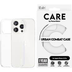 CARE by PanzerGlass Flagship Case Transparent Urban Combat w. Clear Frame iPhone 15 Pro