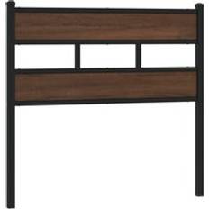 Steel Headboards vidaXL Brown Oak 80 cm Steel and Engineered Wood Headboard