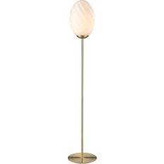 Halo Design Gulvlamper & Havelamper Halo Design Twist Ø25 cm H 145 cm Opal/Messing Gulvlampe