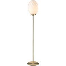 Belysning Halo Design Twist Oval 145 cm Mässing/Opal Golvlampa