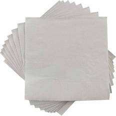 Christmas Paper Napkins Jam Paper Small Beverage Napkins, 100ct. in Silver 5" x 5" Michaels (5" x 5"