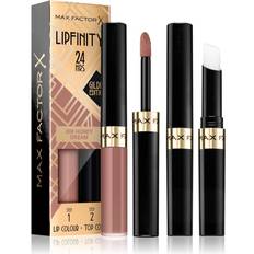 Max Factor Guldiga Läppstift Max Factor Lipfinity Gilded Edition Långvarigt läppstift Med balsam Skugga 008 Honey Dream 4,2 g