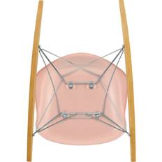 Vitra Eames Plastic Armchair RAR 41 Pale Rose Chrome Base Golden Maple Fåtölj