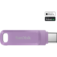 SanDisk Ultra Dual Drive Go USB Type-C Flash Drive 64GB Lavender SDDDC3-064G-G46L