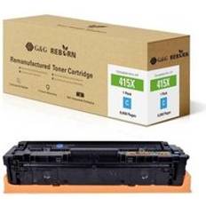 G&G Toner Replaced HP 415X Compatible Cyan