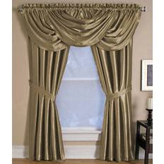 Curtains on sale Elrene Home Fashions Versailles Tailored Curtain Panel 52" x 108" Antique Gold