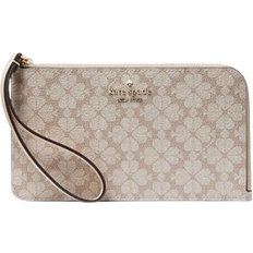 Lucy Spade Flower Medium L Zip Wristlet - Dark Mushroom Cap Multi