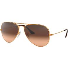 Ray-Ban Aviator Classic RB3025 Sunglasses - Bronze Copper/Pink Brown Gradient